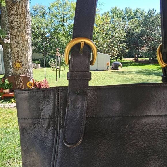 Vintage 90s Coach Classic Soho Black Leather Bag-Made in USA - Picture 3 of 16